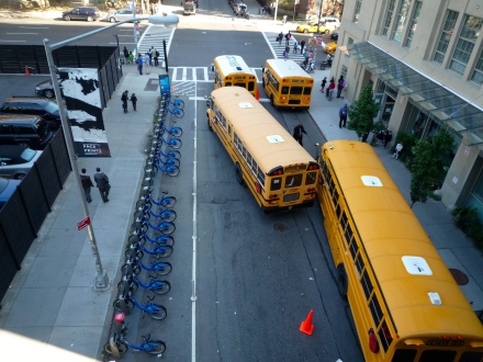 School Buses from the High Line